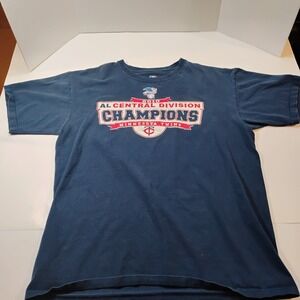 Genuine Merchandise Men's Large MN.Twins 2010 All Star Champs Short Sleeve Shirt
